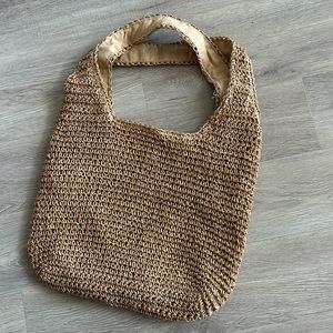 Crocheted beach bag